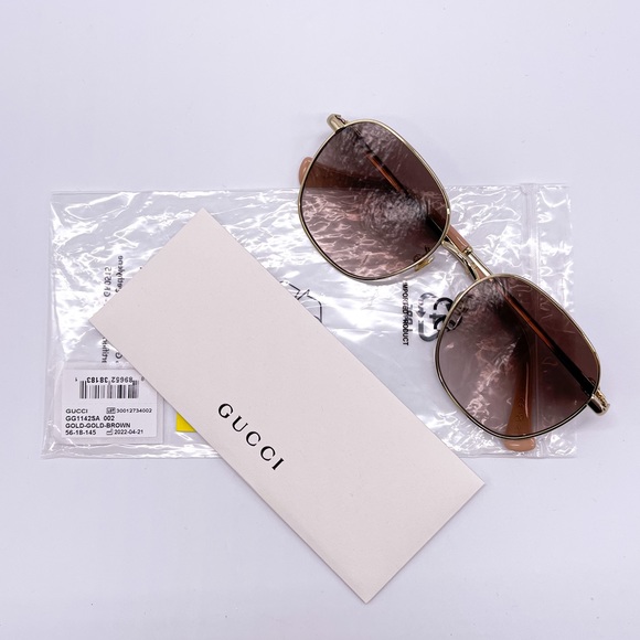 NEW GUCCI GG1142SA 002 NEW COLLECTION WOMEN’S SUNGLASSES GUCCI GG 1142sa - Picture 14 of 15